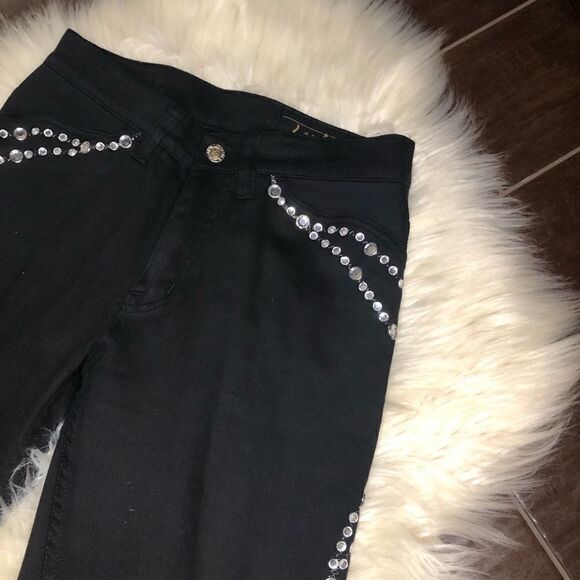 Lawman black western blinged out denim sz 3 - Picture 2 of 10